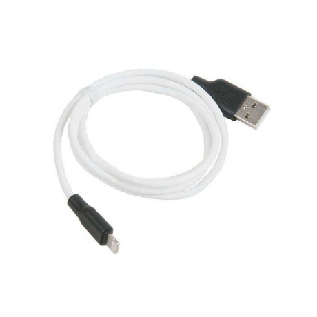 Кабель Hoco X21 Silicone USB - Lightning 1m White 6957531071365 - фото 1