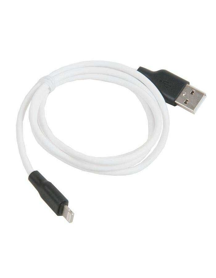 Кабель Hoco X21 Silicone USB - Lightning 1m White 6957531071365 ут 00009335 кабель usb micro usb hoco x21 plus 1m 2 4a черно оранжевый 6931474711908