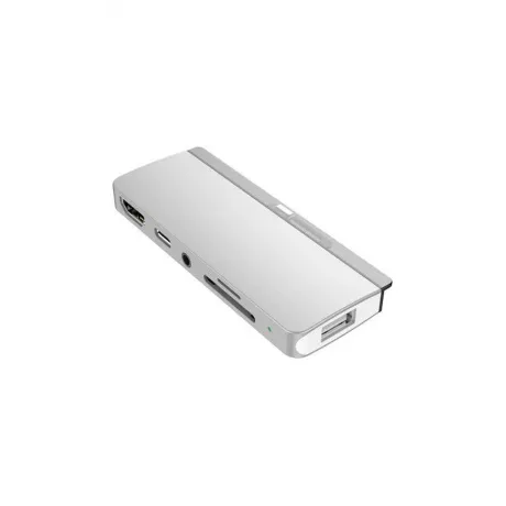 Адаптер Type-C 6 in 1 Red Line для iPad Pro, металл, серебристый