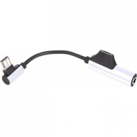 

Адаптер-переходник Barn&Hollis Type-C – AUX (Jack 3.5 mm) + зарядка, серый