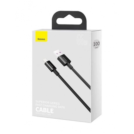 Дата-кабель Baseus Superior Series CATYS-01, USB - Type-C, Fast Charging, черный (05499) - фото 10