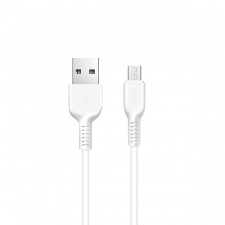 Дата-кабель Hoco X13 Easy, USB - MicroUSB, белый (61175) - фото 2