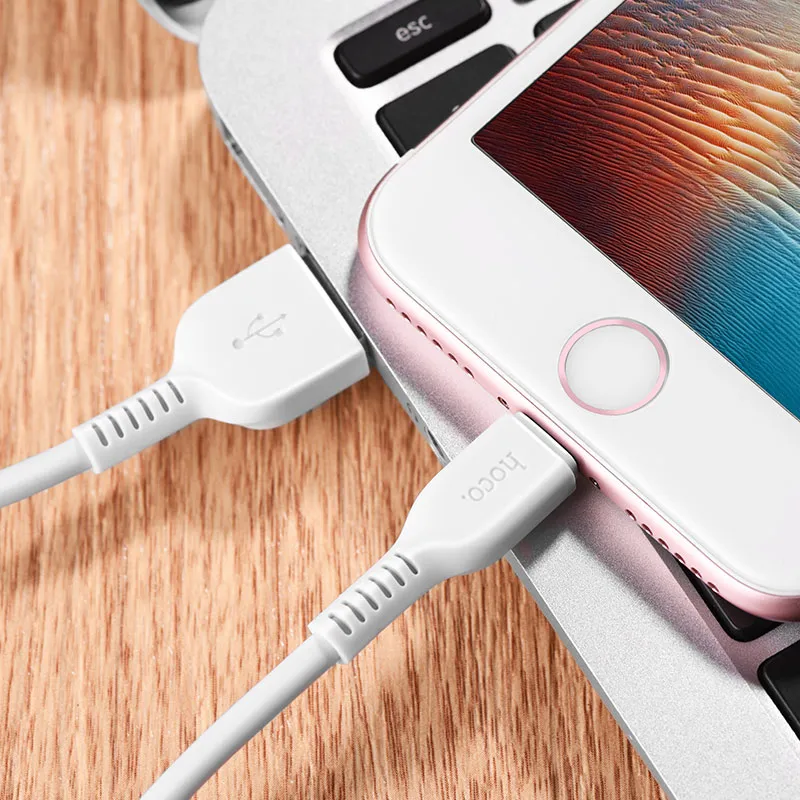 Дата-кабель Hoco X13 Easy, USB - MicroUSB, белый (61175) - фото 3