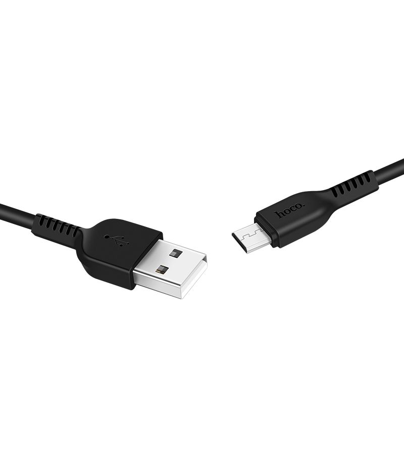 Дата-кабель Hoco X13 Easy, USB - MicroUSB, черный (61168) от Kotofoto
