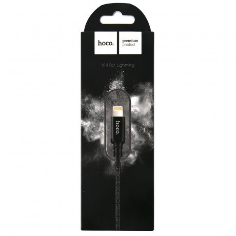 Дата-кабель Hoco X14 Times, USB - Lightning, черный (62820) - фото 1