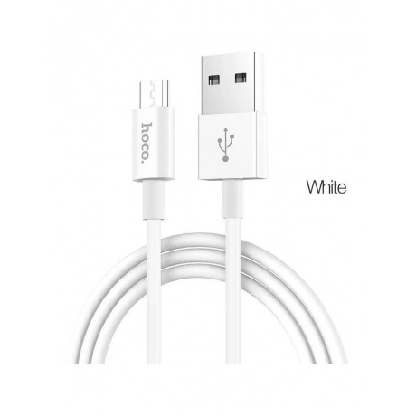 Дата-кабель Hoco X23, USB - Micro USB, белый (72850) - фото 3