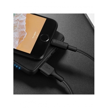 Дата-кабель Hoco X25 Soarer, USB - Lightning, черный (80107) - фото 2