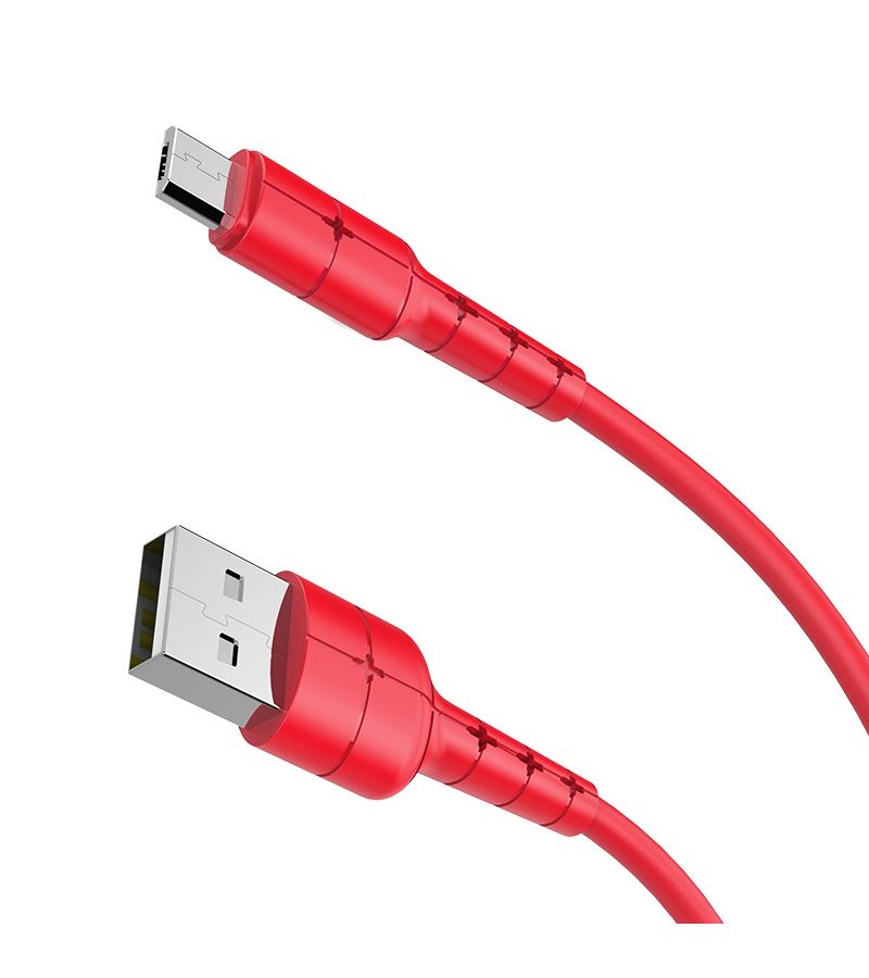 Дата-кабель Hoco X30 Star, USB - MicroUSB, красный (91158) кабель hoco x26 usb microusb золотой