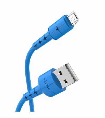 Дата-кабель Hoco X30 Star, USB - MicroUSB, синий (91165)