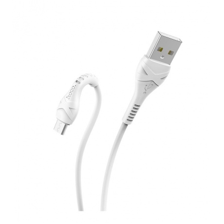 Дата-кабель Hoco X37 Cool power, USB - MicroUSB, белый (10505) - фото 4