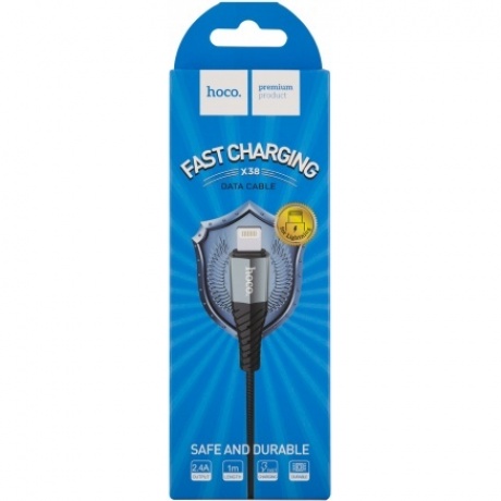 Дата-кабель Hoco X38 Cool, USB - Lightning, черный (10529) - фото 6