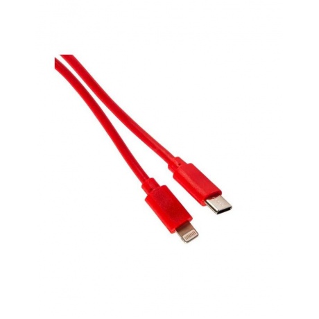 Дата-кабель MB mObility Type-C - Lightning, 3А, красный УТ000025656 - фото 3