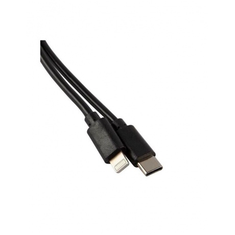Дата-кабель MB mObility Type-C - Lightning, 3А, черный УТ000025655 - фото 3