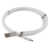 Дата-кабель MB mobility USB - micro USB, белый, скручивание на м...