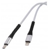 Дата-кабель mObility USB – Lightning, 3А, тканевая оплетка, белы...