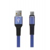 Дата-Кабель Red Line Flat USB - Micro USB, синий УТ000015528