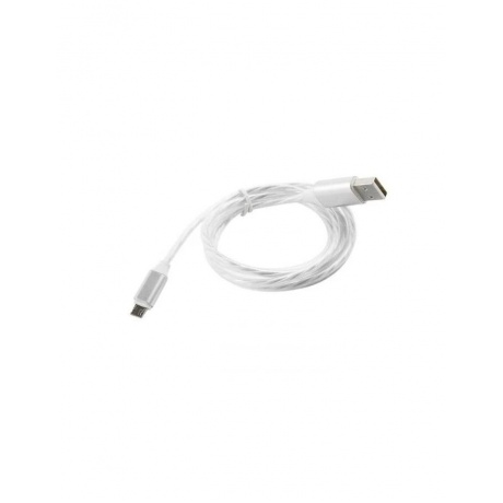 Дата-кабель Red Line LED USB - micro USB, белый УТ000022101 - фото 2