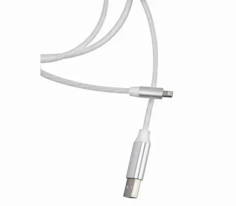 Дата-кабель Red Line LED USB – 8-pin, белый УТ000023148