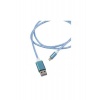 Дата-кабель Red Line LED USB – 8-pin, синий УТ000023150