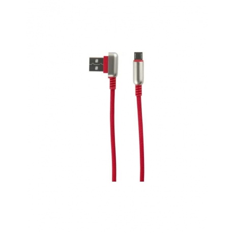 Дата-Кабель Red Line Loop USB - Micro USB, красный УТ000016354 - фото 1