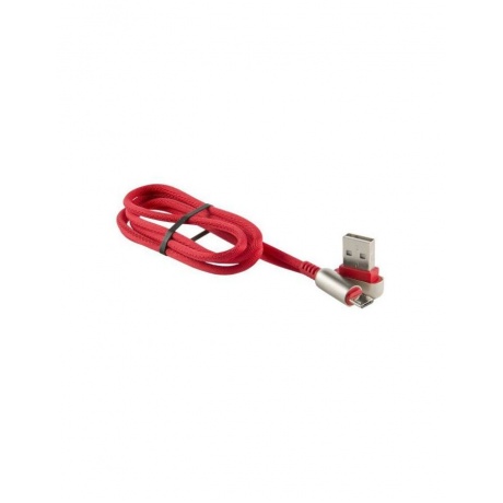 Дата-Кабель Red Line Loop USB - Micro USB, красный УТ000016354 - фото 2