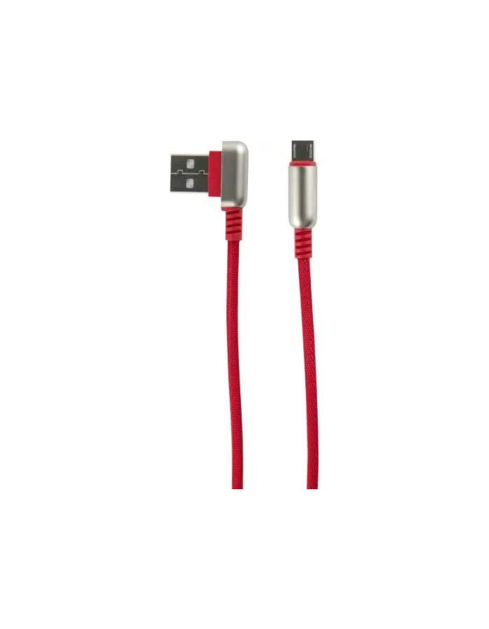 Дата-Кабель Red Line Loop USB - Micro USB, красный УТ000016354 цена и фото