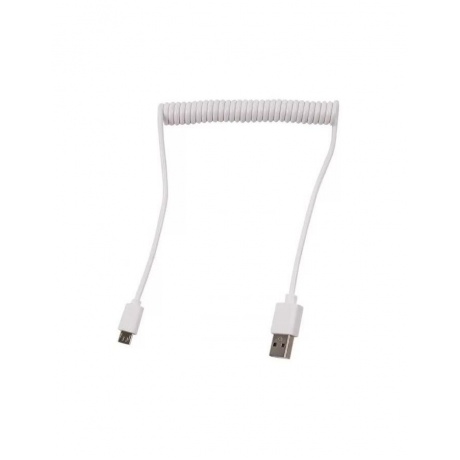 Дата-Кабель Red Line Spiral USB - Micro USB, белый УТ000026702 - фото 2