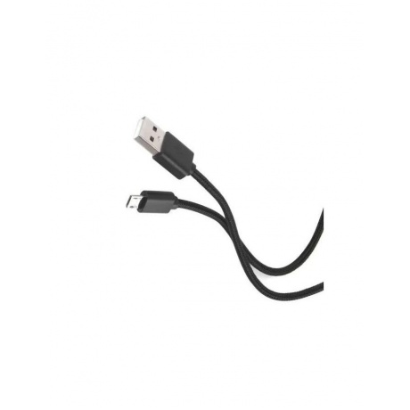 Дата-кабель Red Line USB - microUSB, 2А, 50см, нейлон. оплетка, черный УТ000025009 - фото 2