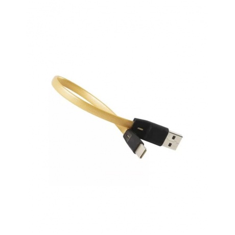 Дата-кабель Red Line USB - Type-C, 2A, 20 см, золотой УТ000031031 - фото 1