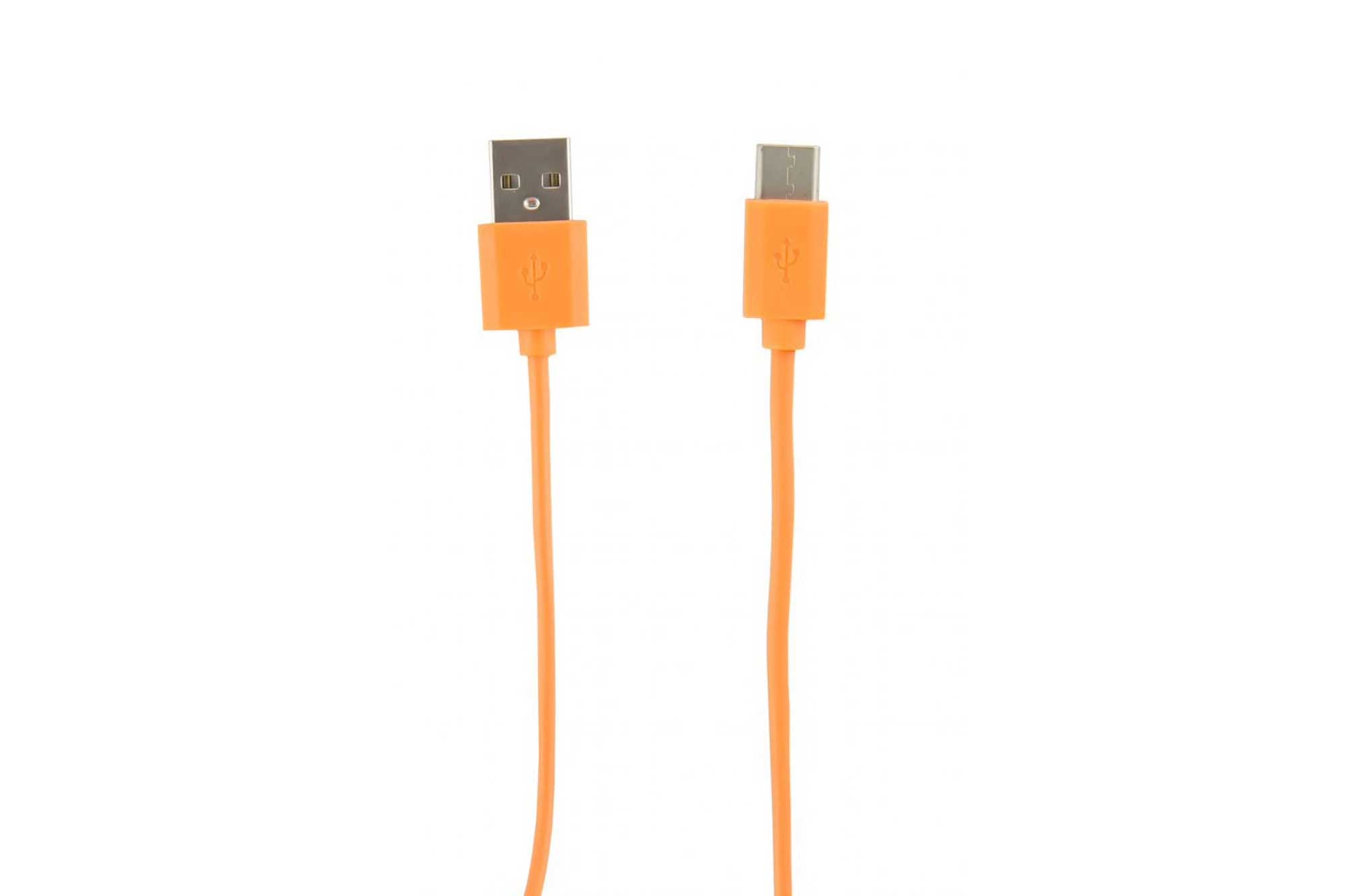 Дата-кабель Red Line USB - Type-C, оранжевый УТ000011572 дата кабель red line type c type c 1метр 2а белый