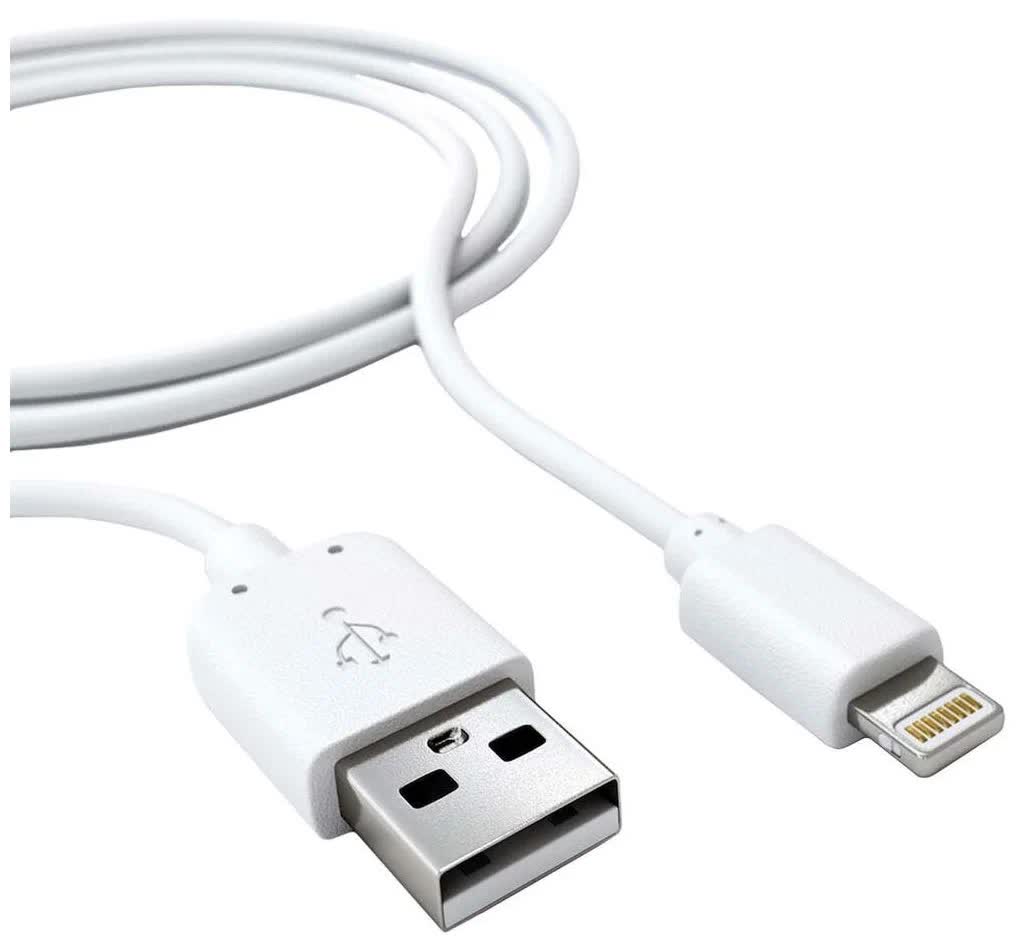 Дата-кабель Red Line USB – 8 – pin для Apple, 2А, белый УТ000028600