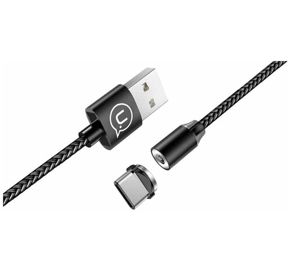 Дата-Кабель USAMS-SJ292 USB - Lightning, Магнитный кабель, черный (SJ292USB01) кабель usams sj292 usb to apple lightning 1m black