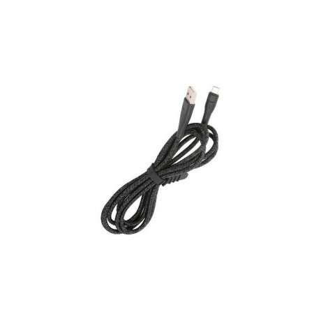 Дата-Кабель USAMS-SJ396 USB - micro USB (2 м) нейлоновая оплетка, черный (SJ396USB01) - фото 2