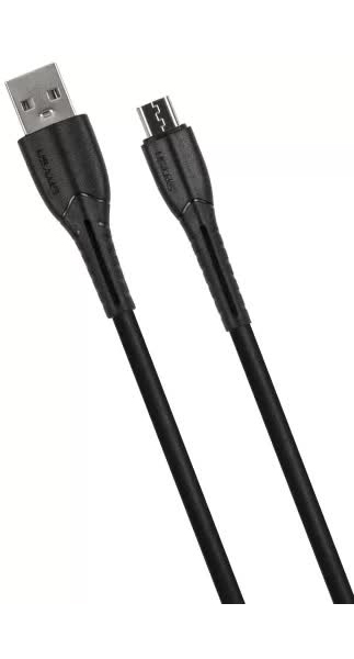 Дата-Кабель USAMS-U35 USB - Micro USB, черный (SJ365USB01) - фото 3