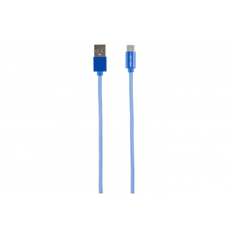 Дата-кабель Круглый Red Line USB - Type-C fishnet, синий УТ000013947 - фото 1