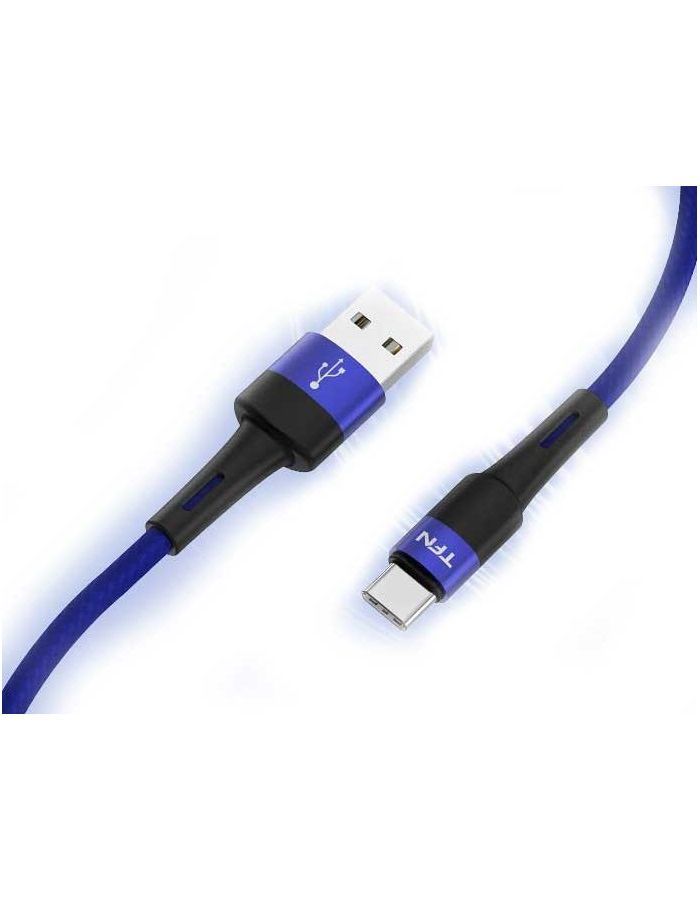 Кабель TFN TypeC Envy 1.2m нейлон blue кабель usb tfn 8pin typec 1m нейлон mfi tfn cmfligc1mnlwh белый