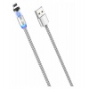 Дата-кабель More choice Smart USB 2.4A для Lightning 8-pin Magne...
