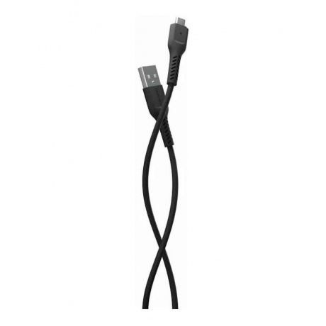 Дата-кабель More choice USB 2.0A для micro USB K16m TPE 1м (Black) - фото 1