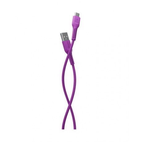 Дата-кабель More choice USB 2.0A для Type-C K16a TPE 1м (Purple) - фото 1