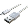 Дата-кабель More choice USB 2.1A для micro USB K31m металл 1м (S...