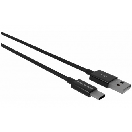 Дата-кабель More choice USB 2.1A для Type-C K24a TPE 1м (Black) - фото 1