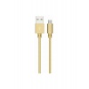 Дата-кабель More choice USB 2.1A для Type-C K31a металл 1м (Gold...