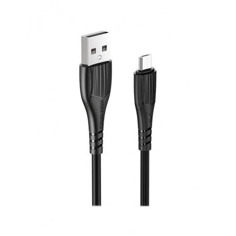 Дата-кабель More choice USB 2.4A для micro USB K22m TPE 1м (Black) - фото 1