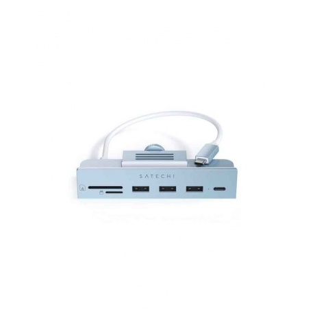 USB-C-концентратор Satechi Aluminum USB-C Clamp Hub для 24&quot; iMac синий - фото 1