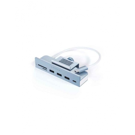 USB-C-концентратор Satechi Aluminum USB-C Clamp Hub для 24&quot; iMac синий - фото 2