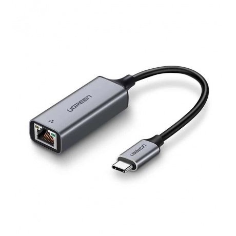Адаптер UGREEN CM199 (50737) USB Type C to 10/100/1000M Ethernet Adapter серый космос - фото 1