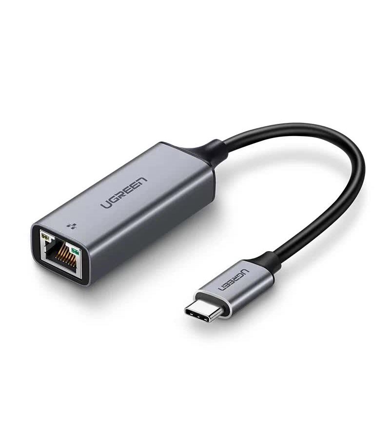 цена Адаптер UGREEN CM199 (50737) USB Type C to 10/100/1000M Ethernet Adapter серый космос