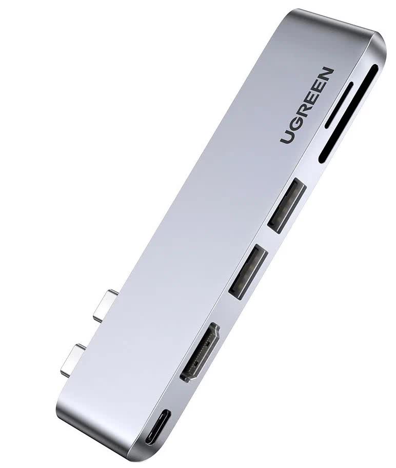 Адаптер UGREEN CM380 (80856) USB-C Multifunction Adapter серый цена и фото