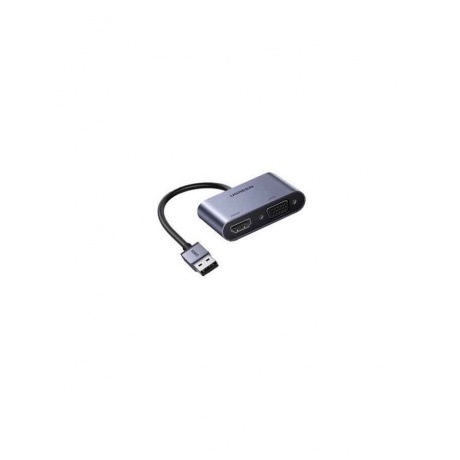 

Адаптер UGREEN CM449 (20518) USB 3.0 to HDMI+VGA Card 1080P серый