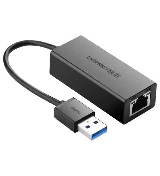 Адаптер UGREEN CR111 (20256) USB 3.0 Gigabit Ethernet Adapter черный